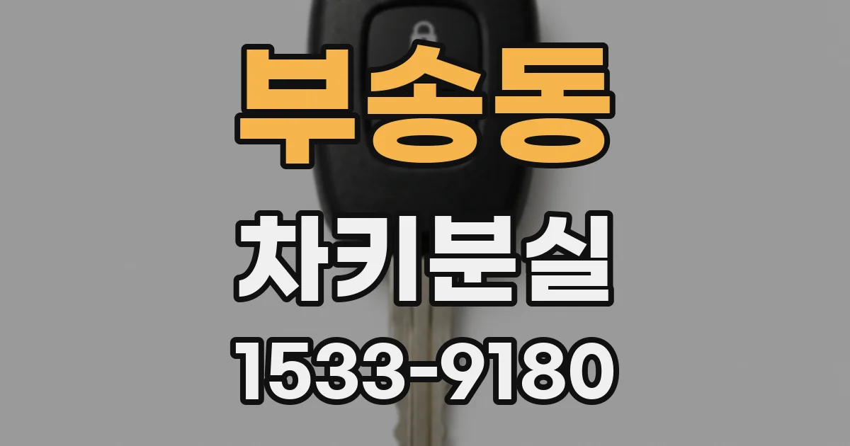 부송동 차키분실