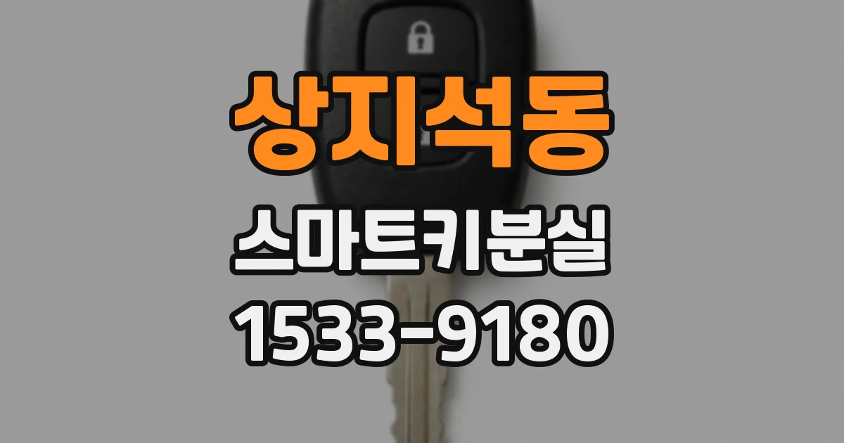 상지석동 스마트키분실