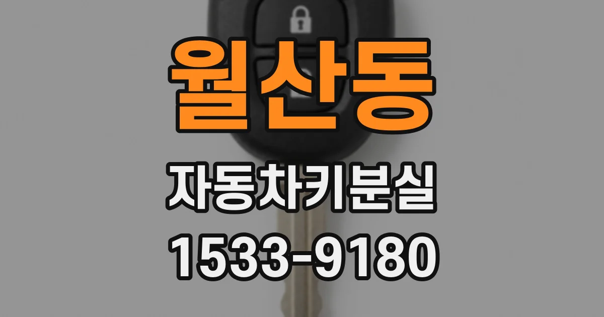 월산동 자동차키분실
