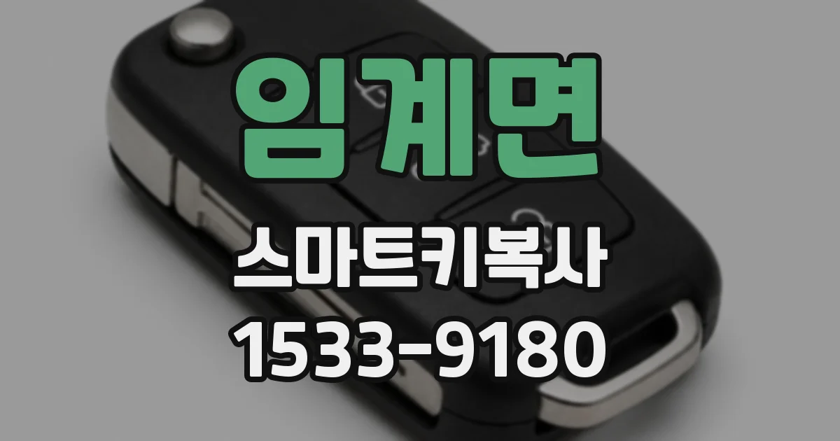 임계면 스마트키복사