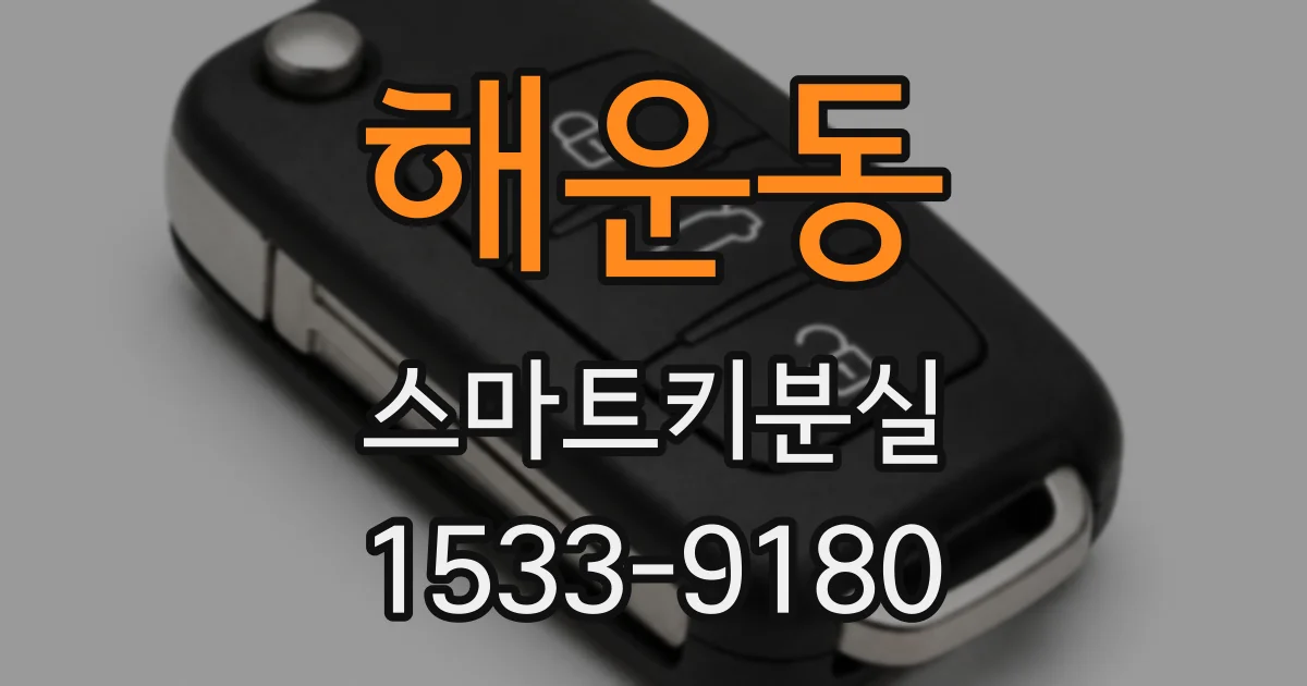 해운동 스마트키분실