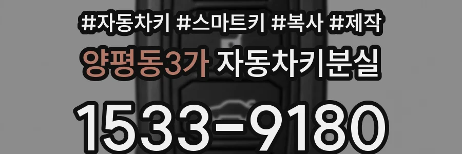 양평동3가 자동차키분실