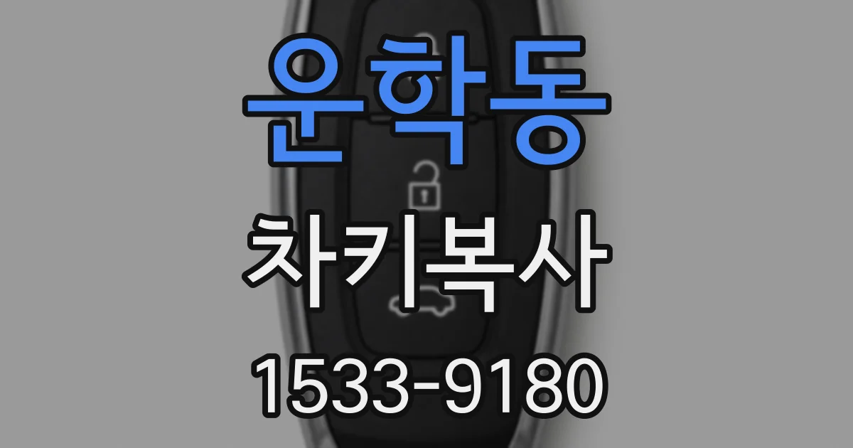 운학동 차키복사