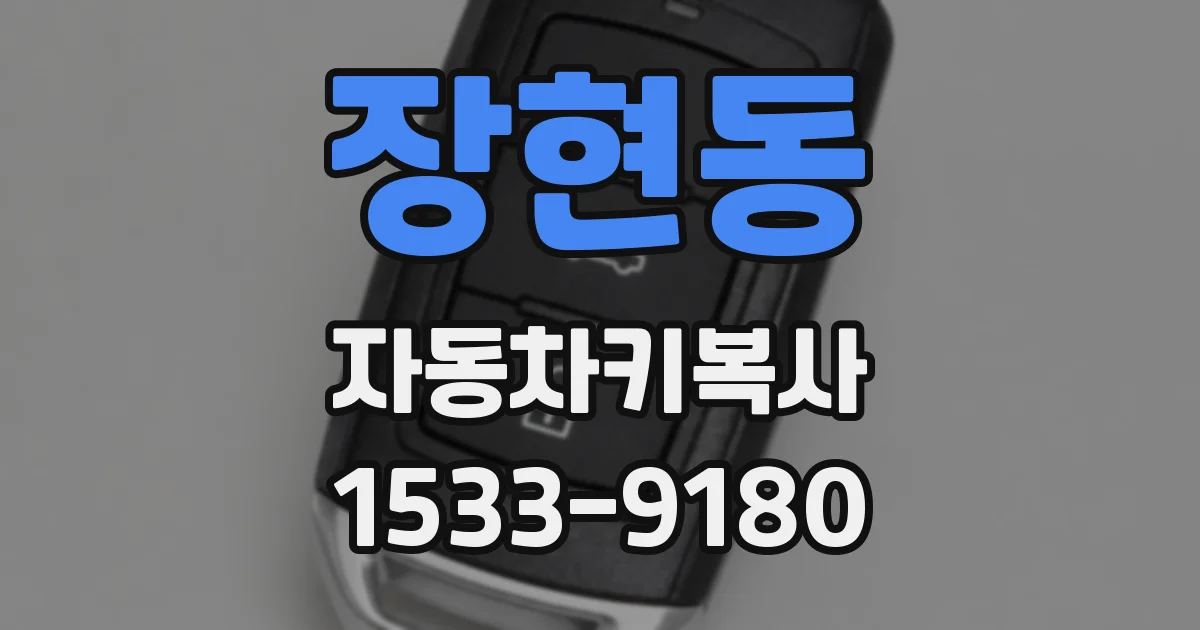장현동 자동차키복사