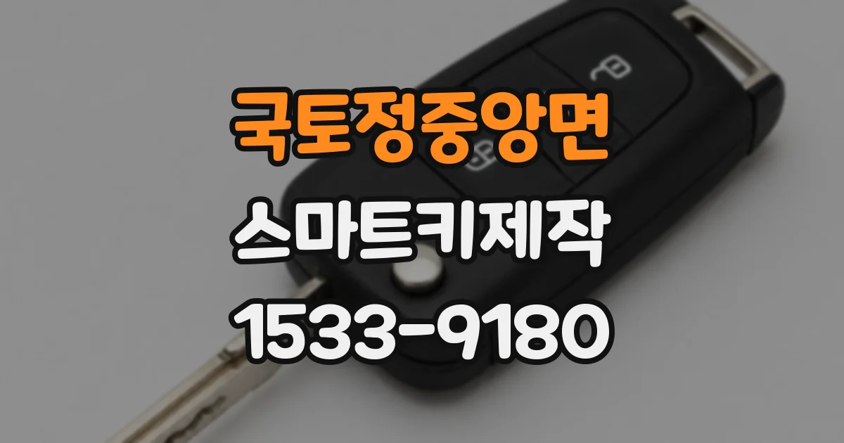 국토정중앙면 스마트키제작