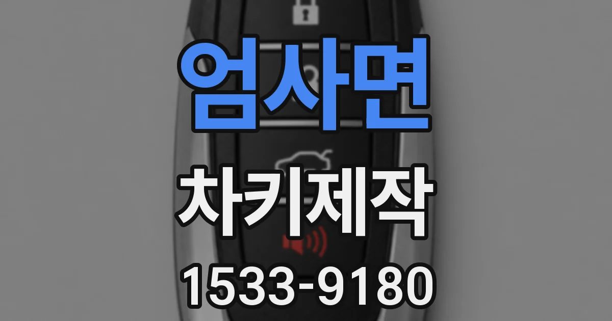 엄사면 차키제작