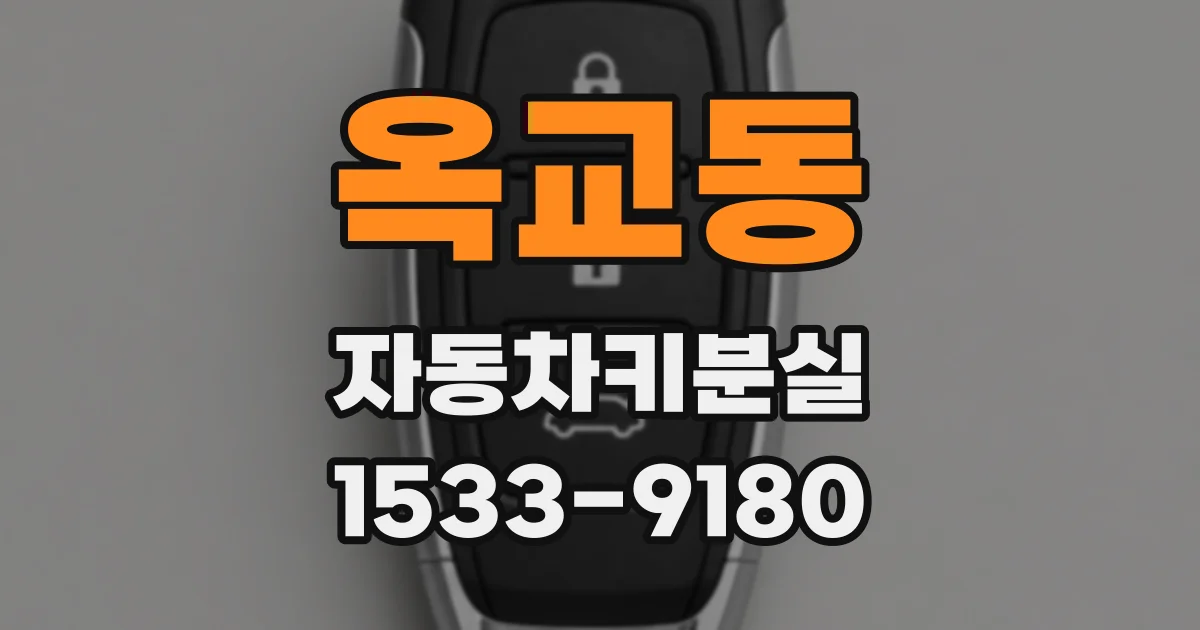 옥교동 자동차키분실