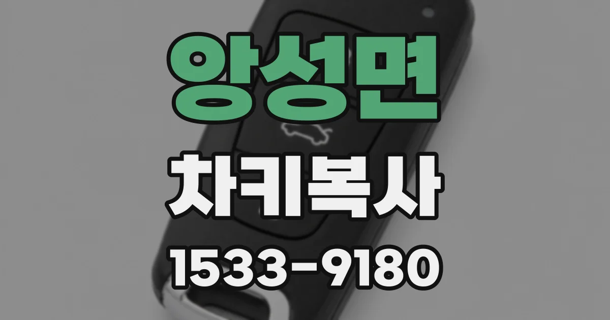 앙성면 차키복사