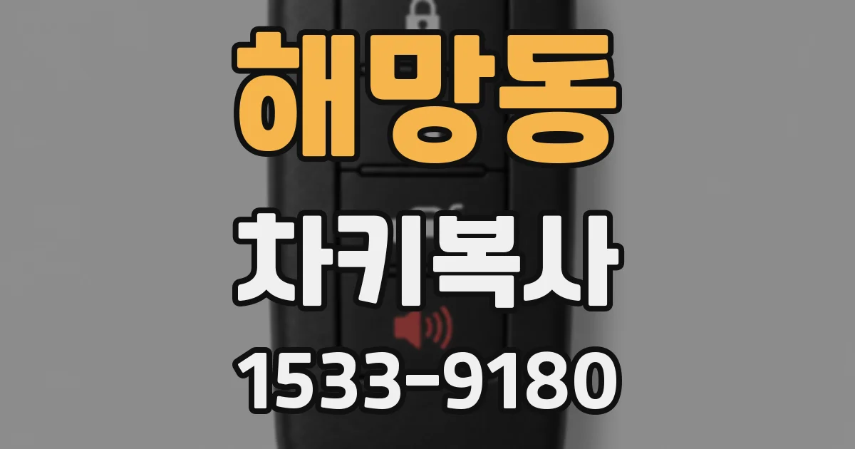 해망동 차키복사