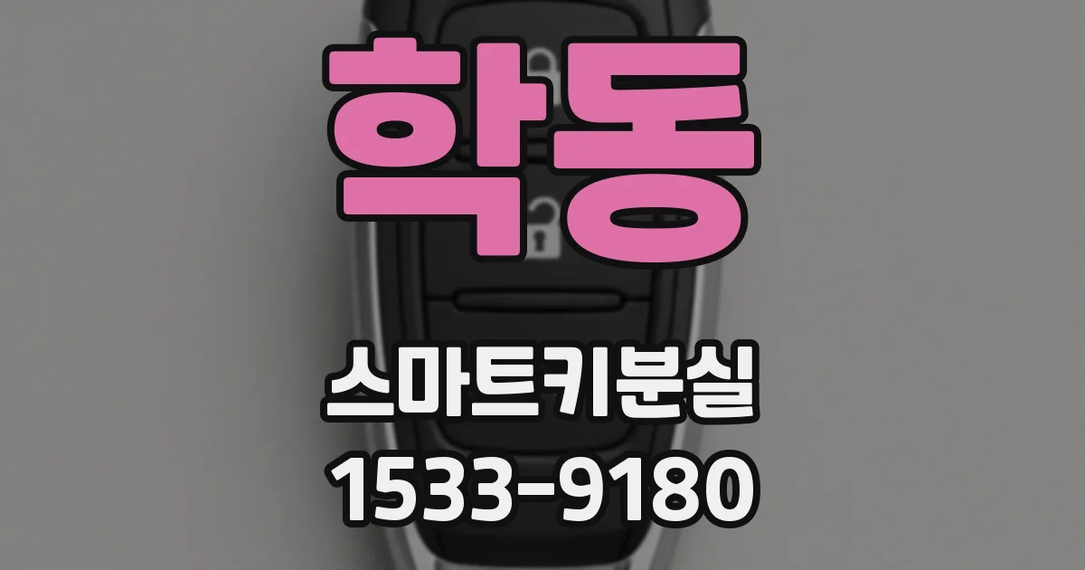 학동 스마트키분실