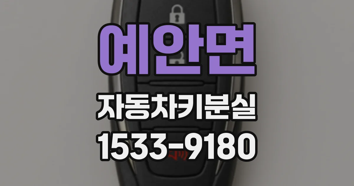 예안면 자동차키분실