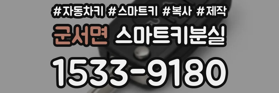 군서면 스마트키분실