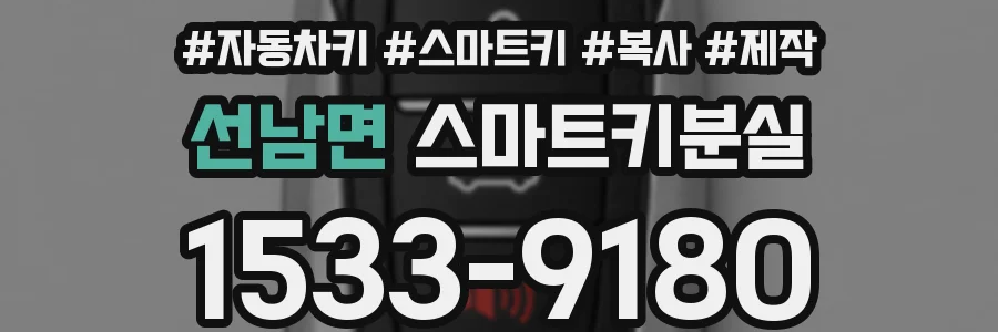 선남면 스마트키분실