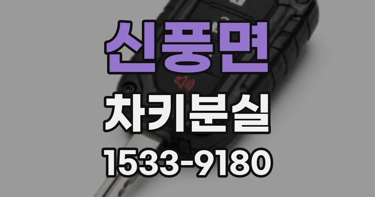 신풍면 차키분실