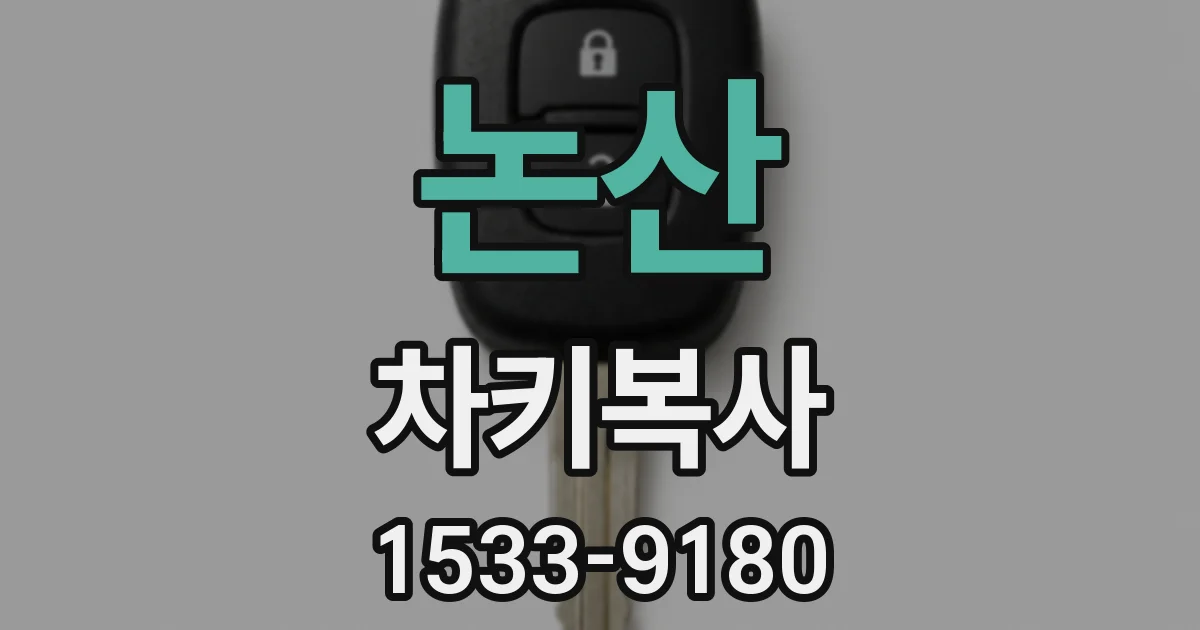 논산 차키복사