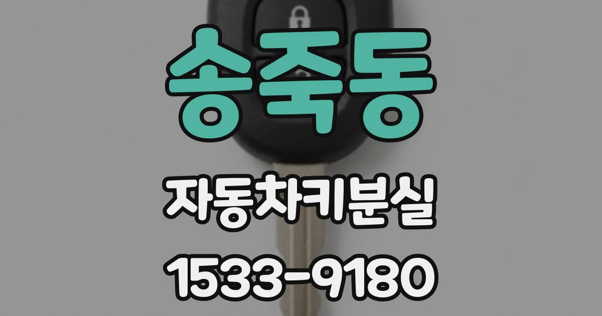 송죽동 자동차키분실