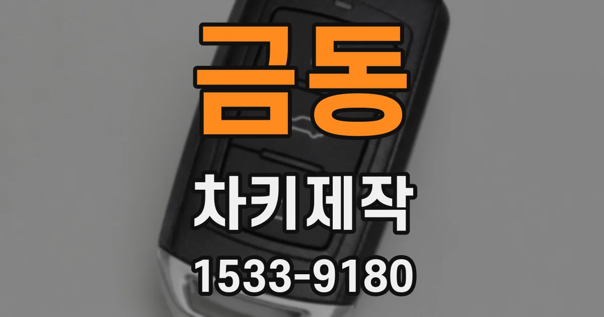 금동 차키제작