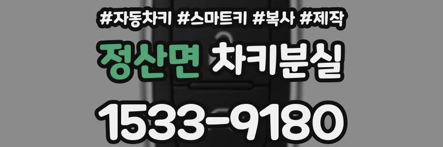 정산면 차키분실