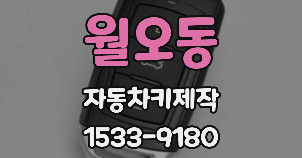 월오동 자동차키제작