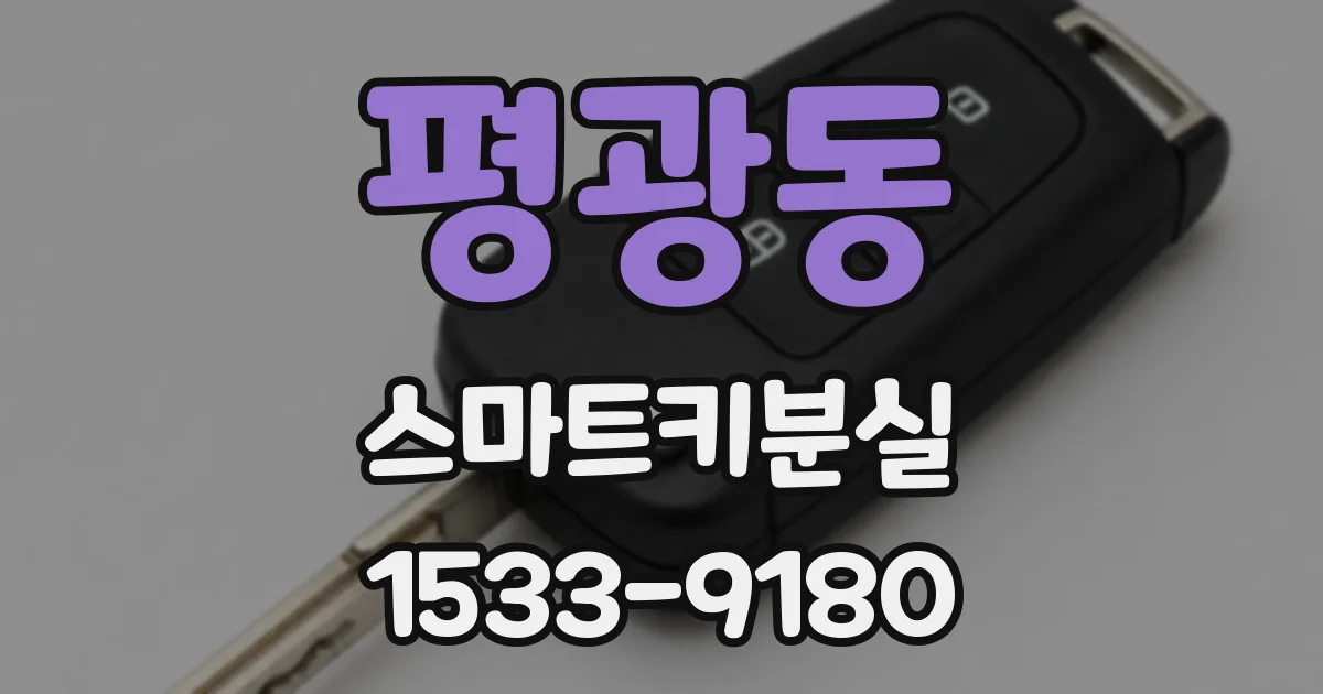 평광동 스마트키분실