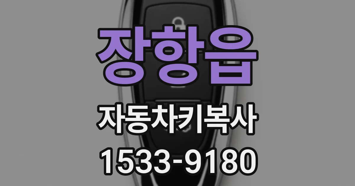 장항읍 자동차키복사