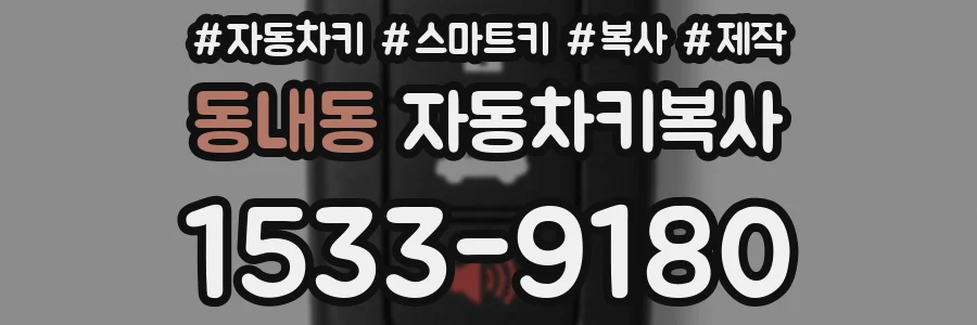 동내동 자동차키복사