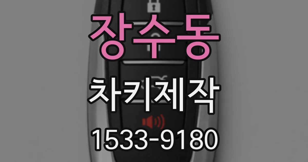 장수동 차키제작