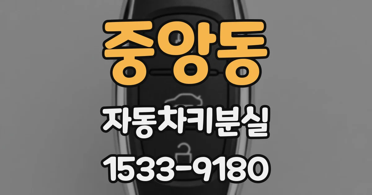 중앙동 자동차키분실