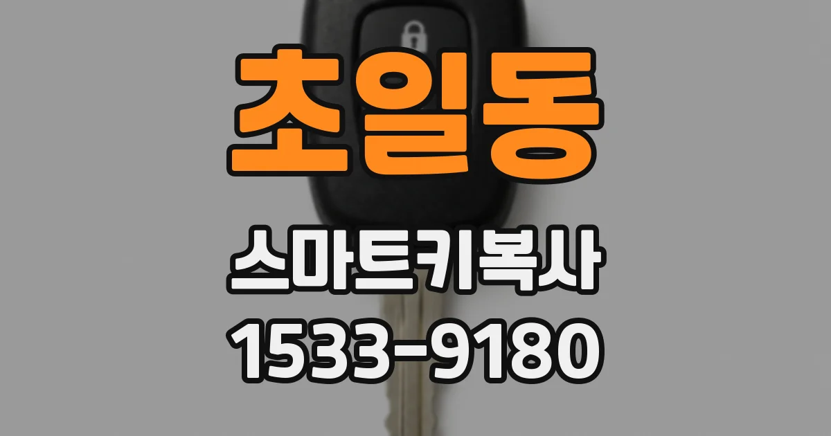 초일동 스마트키복사