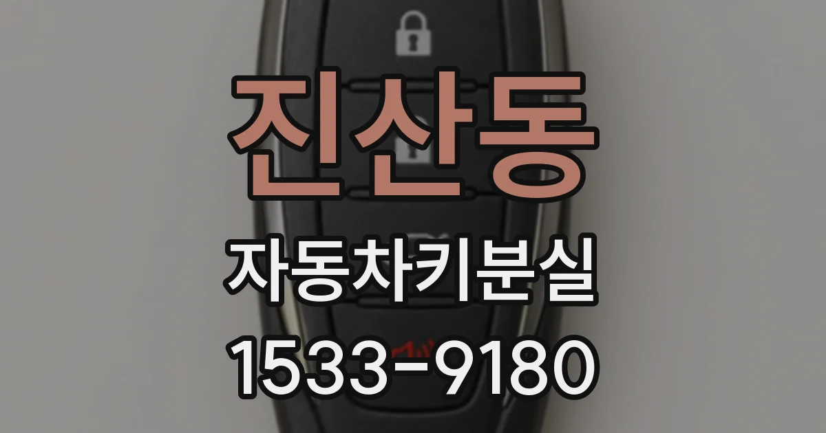 진산동 자동차키분실