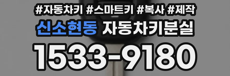 신소현동 자동차키분실