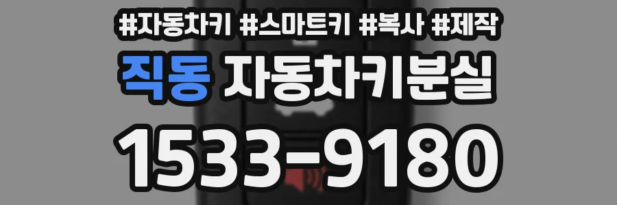 직동 자동차키분실