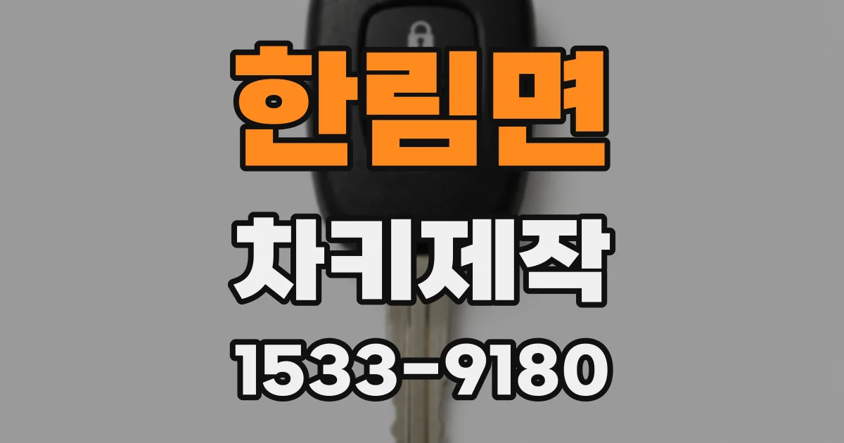 한림면 차키제작
