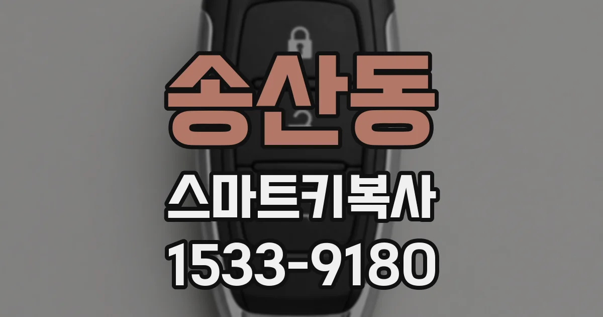 송산동 스마트키복사