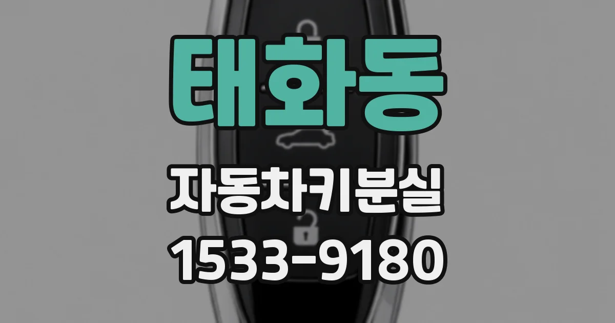 태화동 자동차키분실