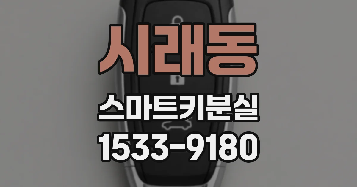 시래동 스마트키분실