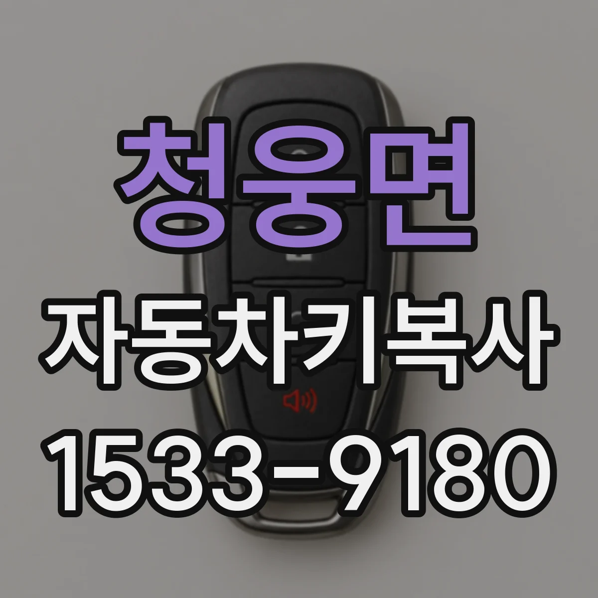 청웅면 자동차키복사
