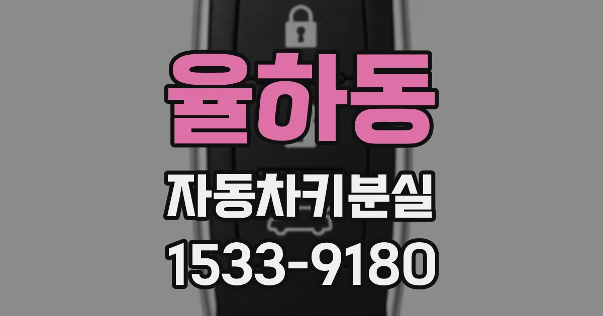 율하동 자동차키분실