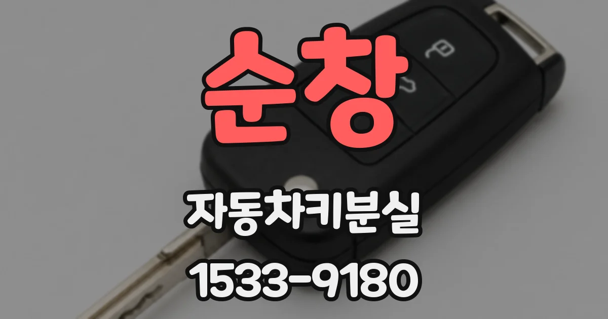 순창 자동차키분실