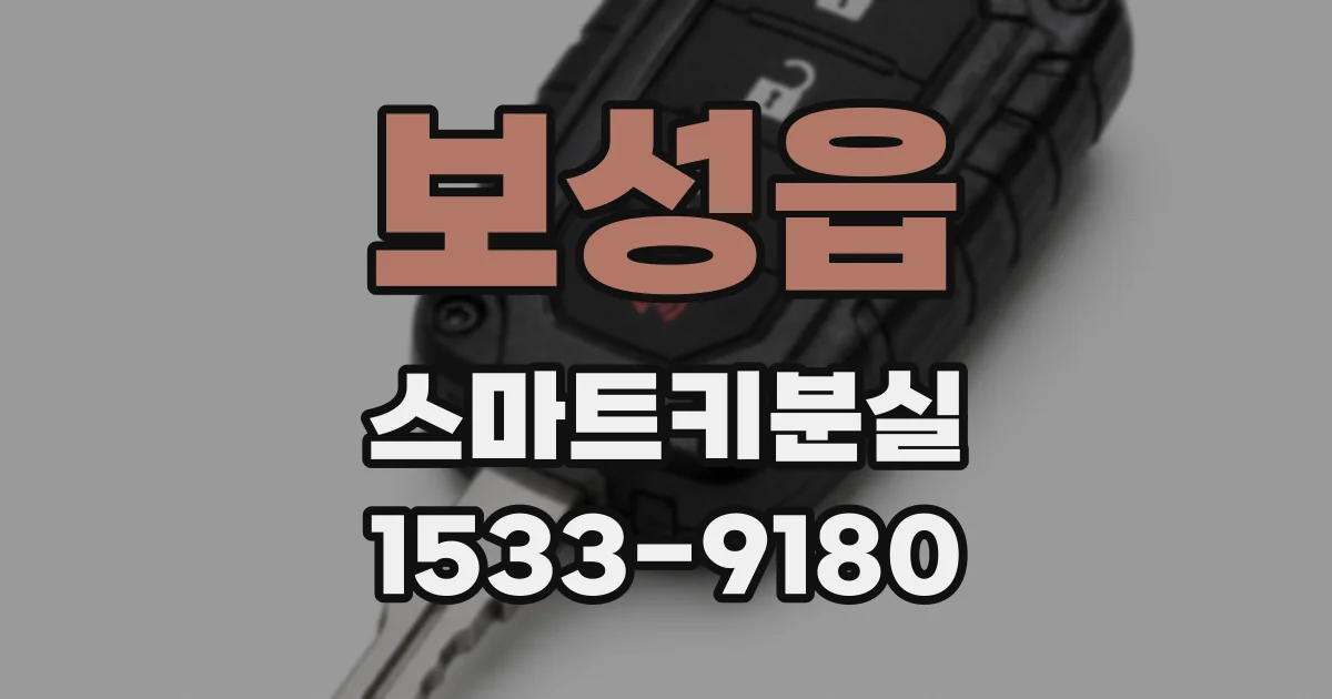 보성읍 스마트키분실