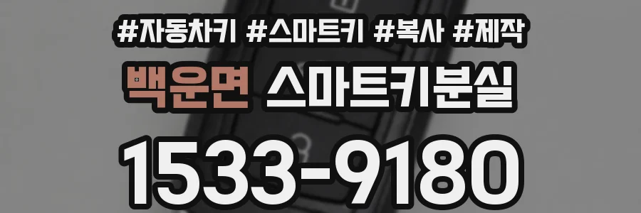 백운면 스마트키분실