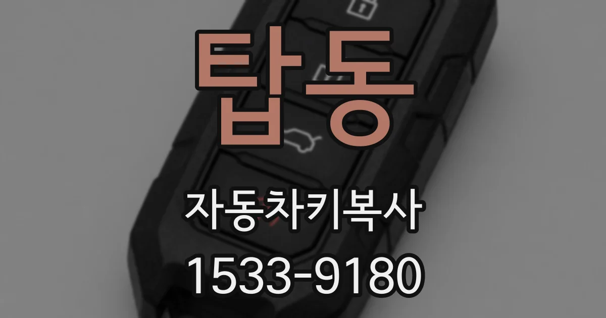 탑동 자동차키복사