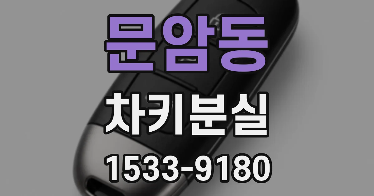 문암동 차키분실