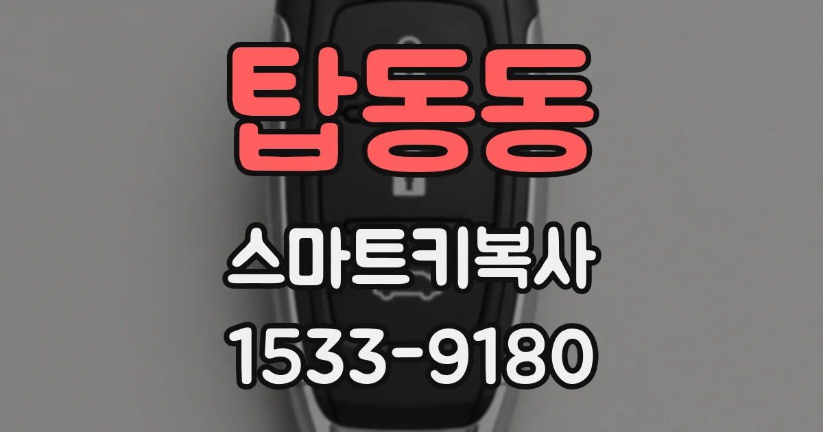 탑동동 스마트키복사