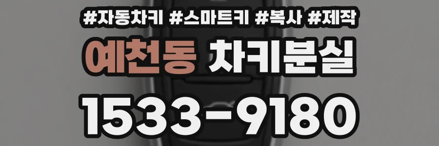 예천동 차키분실