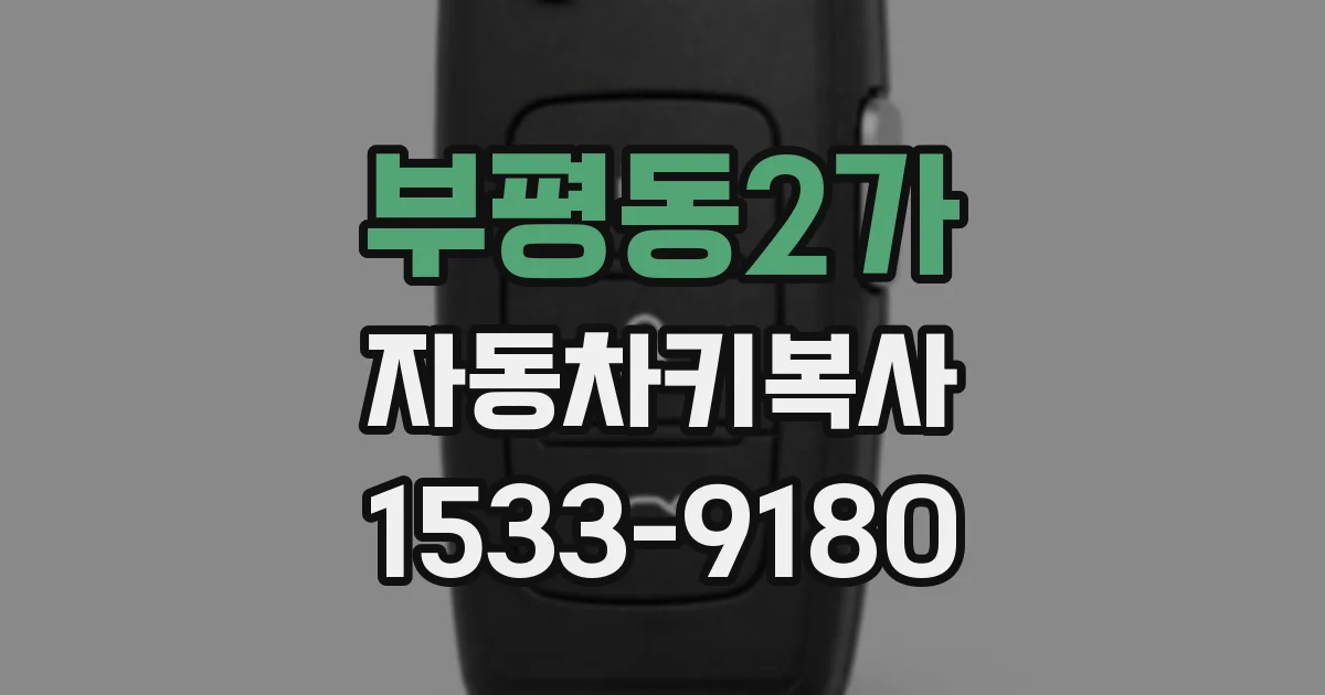 부평동2가 자동차키복사