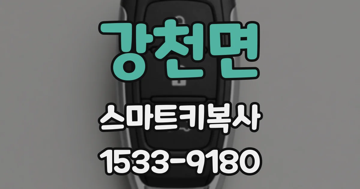 강천면 스마트키복사