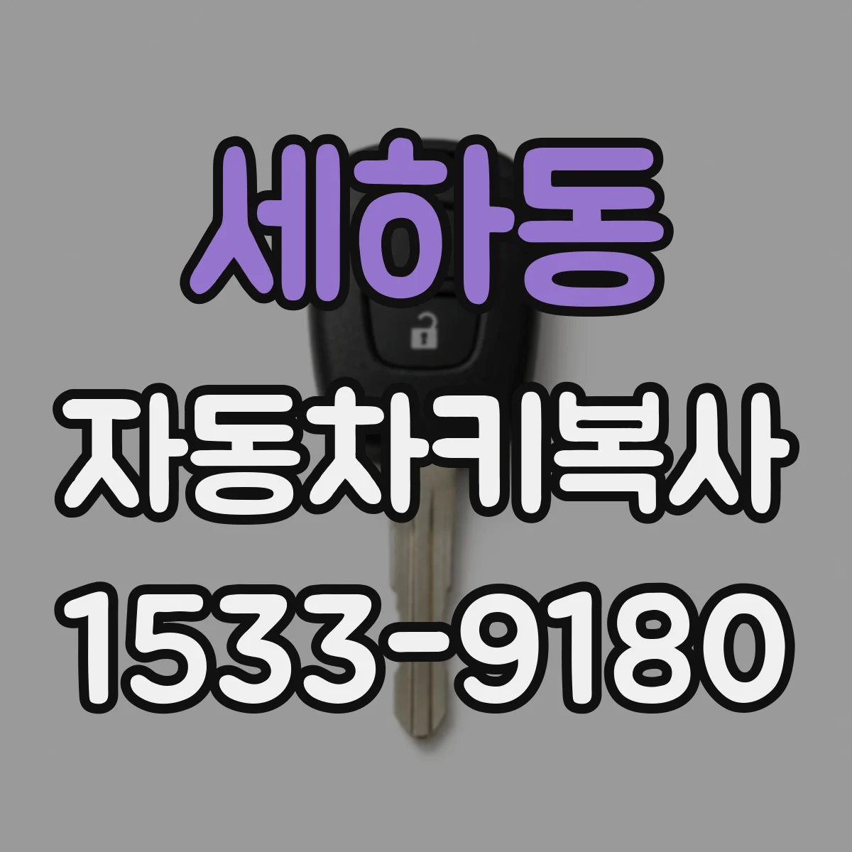 세하동 자동차키복사
