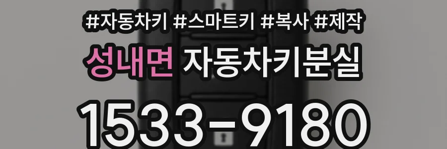 성내면 자동차키분실