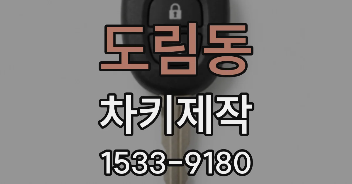 도림동 차키제작